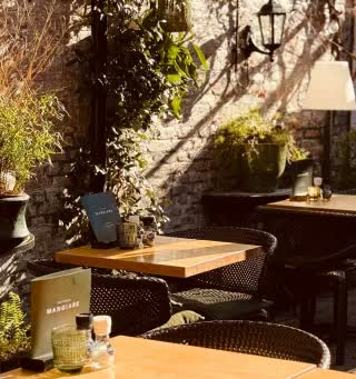 Het zonnige terras